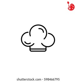 Web line icon. Chef hat