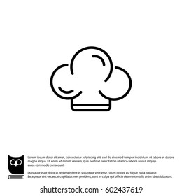 Web line icon. Chef hat