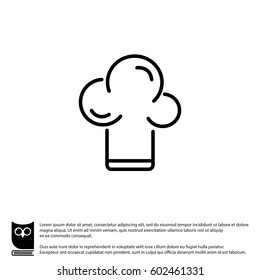Web line icon. Chef hat