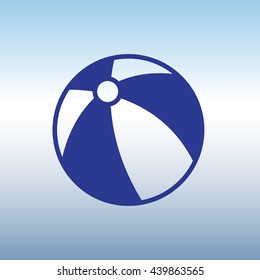 Web line icon. Children's ball, baby toy