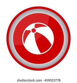 Web line icon. Children's ball, baby toy