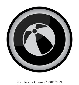 Web line icon. Children's ball, baby toy