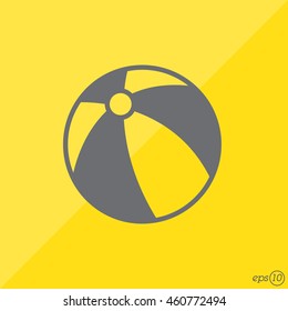 Web line icon. Children's ball, baby toy