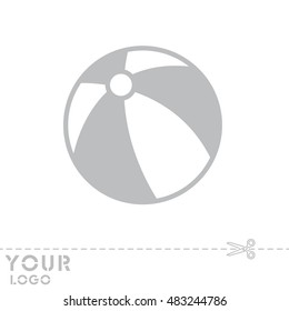 Web line icon. Children's ball, baby toy