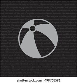 Web line icon. Children's ball, baby toy