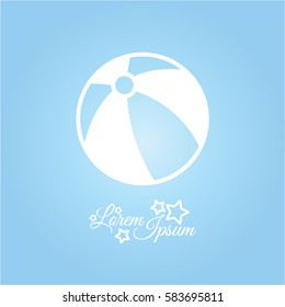 Web line icon. Children's ball, baby toy