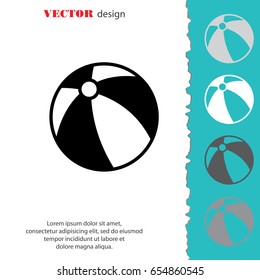 Web line icon. Children's ball, baby toy