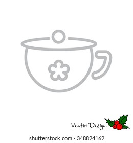 Web line icon. Children's potty