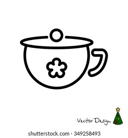 Web line icon. Children's potty