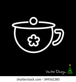 Web line icon. Children's potty