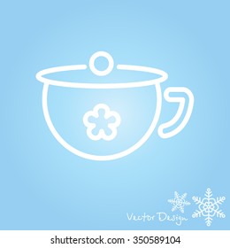Web line icon. Children's potty