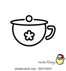 Web line icon. Children's potty