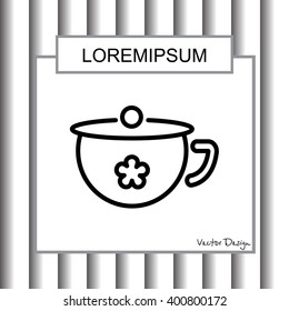 Web line icon. Children's potty