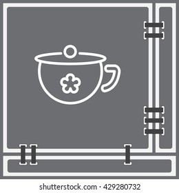 Web line icon. Children's potty