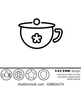 Web line icon. Children's potty