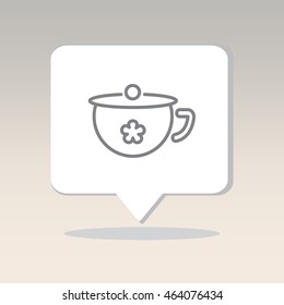 Web line icon. Children's potty