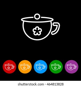 Web line icon. Children's potty
