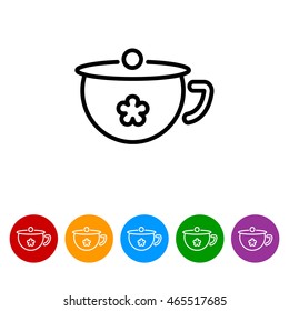 Web line icon. Children's potty