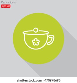 Web line icon. Children's potty