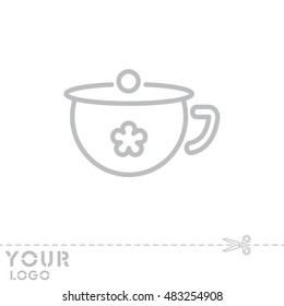 Web line icon. Children's potty