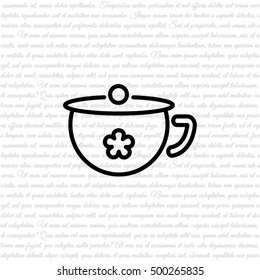 Web line icon. Children's potty