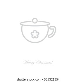 Web line icon. Children's potty