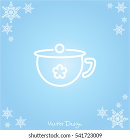 Web line icon. Children's potty