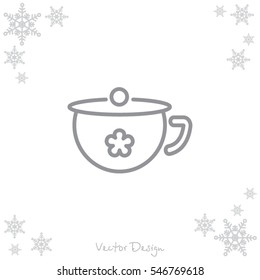 Web line icon. Children's potty