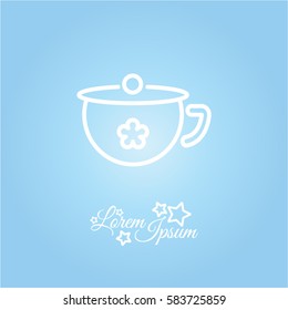 Web line icon. Children's potty
