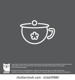 Web line icon. Children's potty