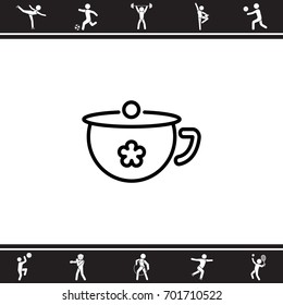 Web line icon. Children's potty