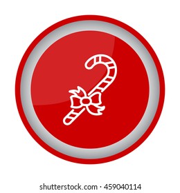 Web line icon. Christmas candy