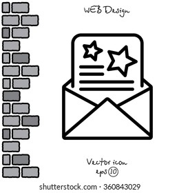 Web line icon. Christmas Greetings, Christmas card