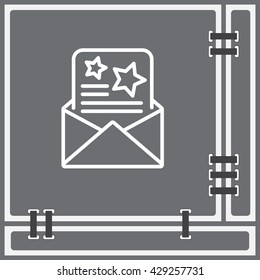 Web line icon. Christmas Greetings, Christmas card