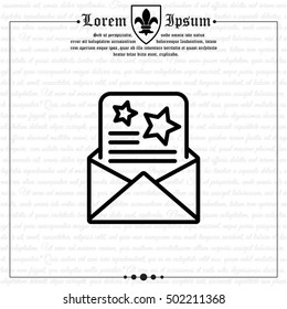 Web line icon. Christmas Greetings, Christmas card