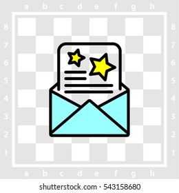 Web line icon. Christmas Greetings, Christmas card