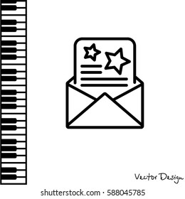 Web line icon. Christmas Greetings, Christmas card