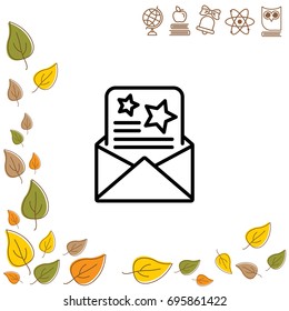 Web line icon. Christmas Greetings, Christmas card