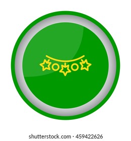 Web line icon. Christmas lights