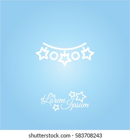 Web line icon. Christmas lights