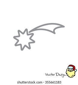 Web line icon. Christmas Star, star of Bethlehem