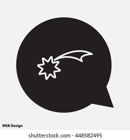 Web line icon. Christmas Star, star of Bethlehem