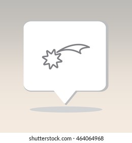 Web line icon. Christmas Star, star of Bethlehem