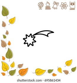 Web line icon. Christmas Star, star of Bethlehem