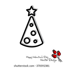 Web line icon. Christmas tree