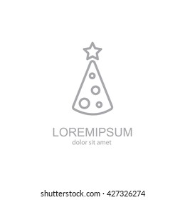 Web line icon. Christmas tree