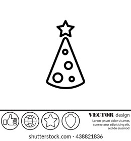 Web line icon. Christmas tree