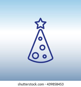 Web line icon. Christmas tree