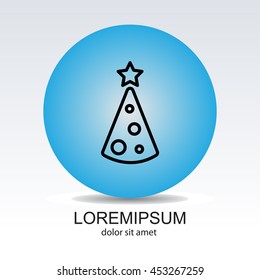 Web line icon. Christmas tree