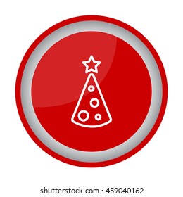 Web line icon. Christmas tree